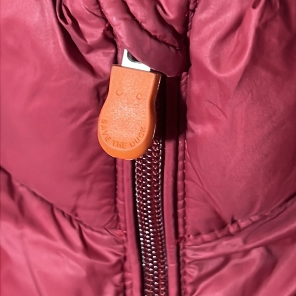 SAVE THE DUCK Puffer Vest Juniors Size 1 Mineral Red & Navy Ultra-Light‎ - Picture 5 of 9